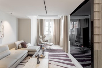 living - Ático de 394m² con 61m² terraza en venta en Castellana - featured