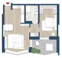 living - Balilla 16/18 - Living - Dils - Floor Plan thumbnail - 1