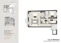 living - 90m² apartment for sale in El Born, Barcelona - Floor Plan thumbnail - 1