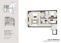 living - 90m² apartment for sale in El Born, Barcelona - Floor Plan thumbnail - 1