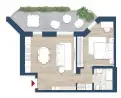 living - Balilla n. 16/18 - Living - Dils - Floor Plan thumbnail - 1