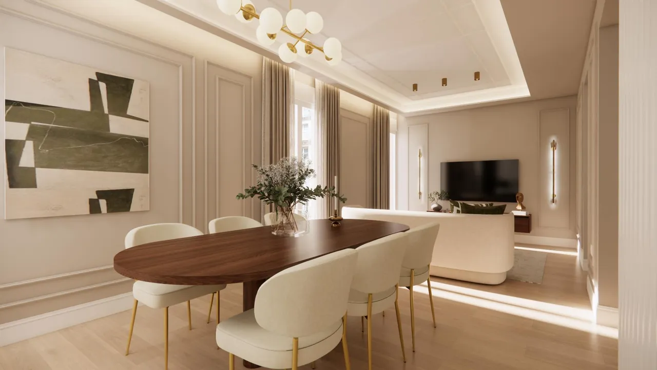 living - Piso de 121m² en venta en Castellana, Madrid - gallery - 6