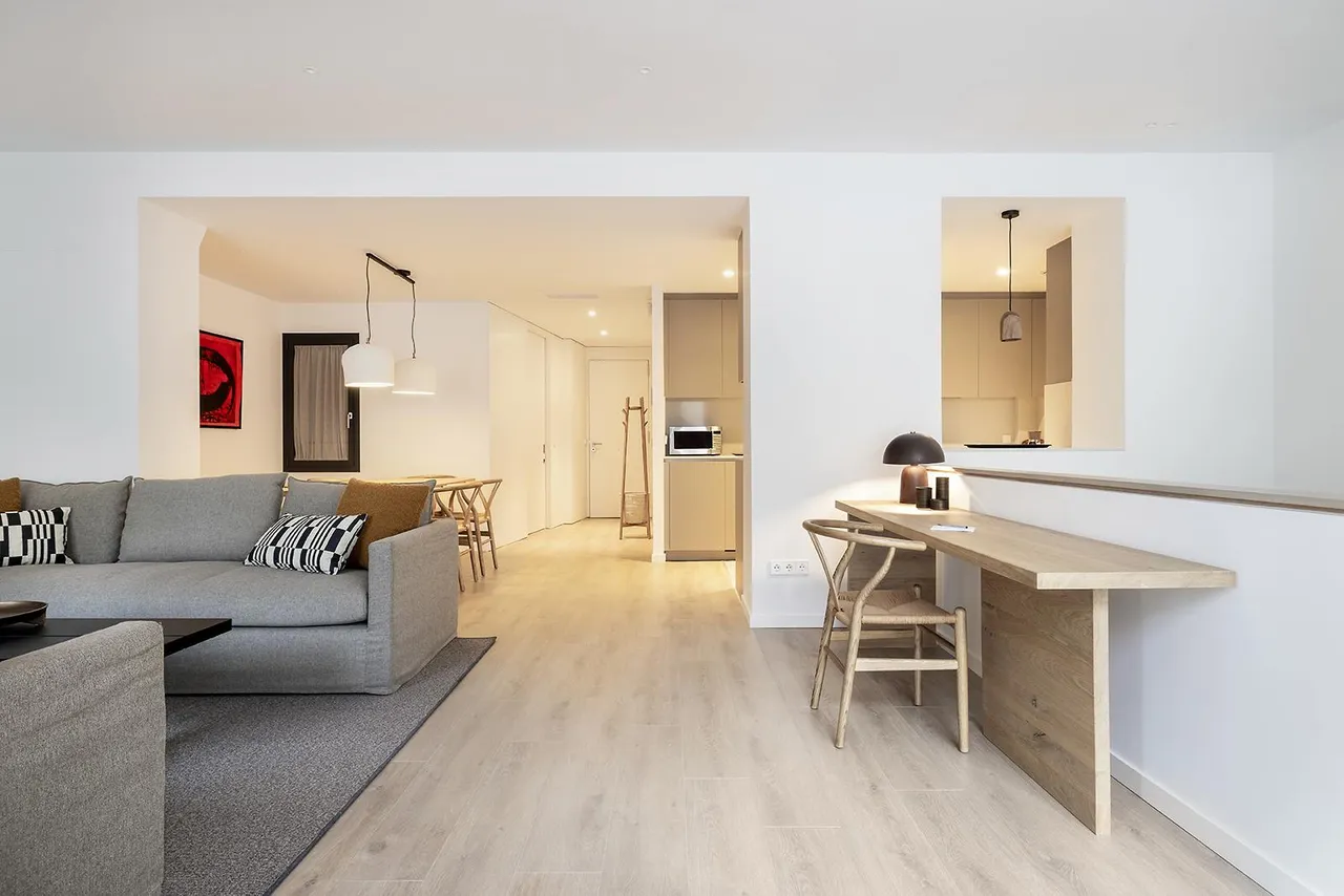 living - 238m² apartment with 49m² terrace for rent in Gràcia - gallery - 4