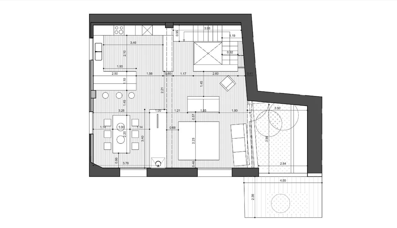 living - Casa rural de 240m² con 15m² terraza en venta en Alt Empordà - Plano del piso - 4