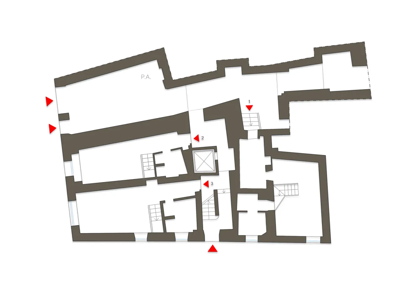living - Via Tor de' Conti n. 9/10 Roma - Living - Dils - Plano del piso - 1