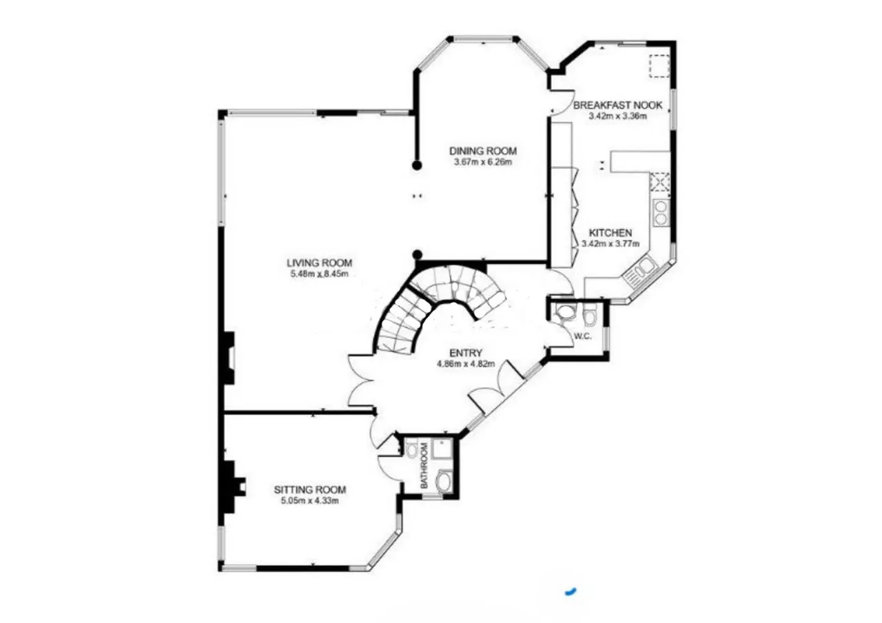 living - Casa / villa de 750m² en venta en Mirasierra, Madrid - Plano del piso - 3