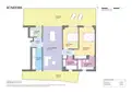 living - Piso de 82m² con 53m² terraza en venta en Diagonal Mar - Plano del piso thumbnail - 1
