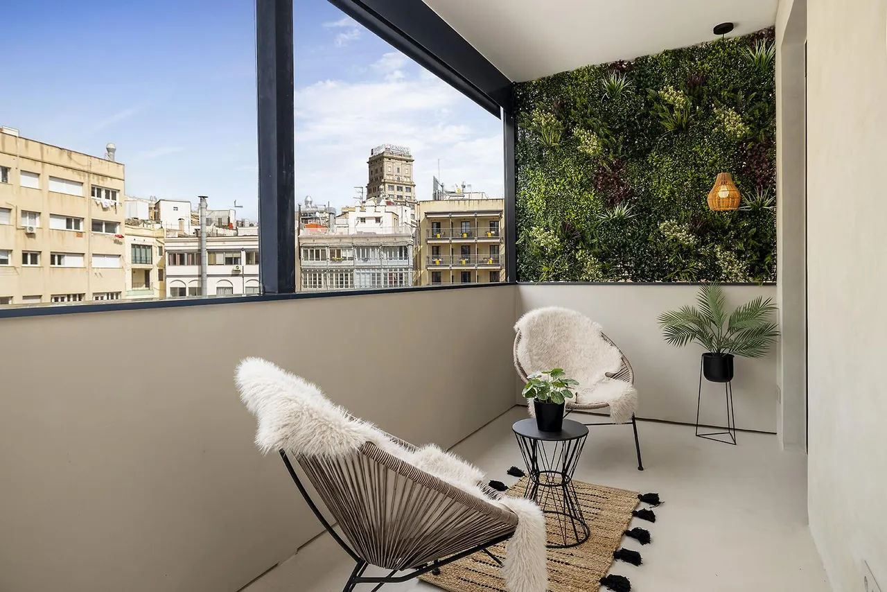 living - 132m² apartment with 11m² terrace for sale in Eixample Right - gallery - 2