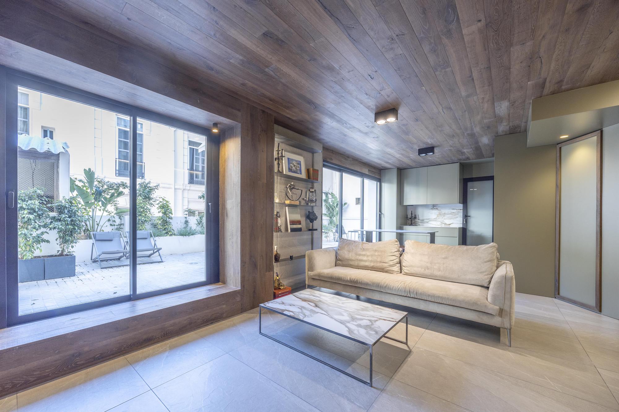 living - Oficina de 60m² con 80m² terraza en alquiler en Sant Francesc - gallery - 2
