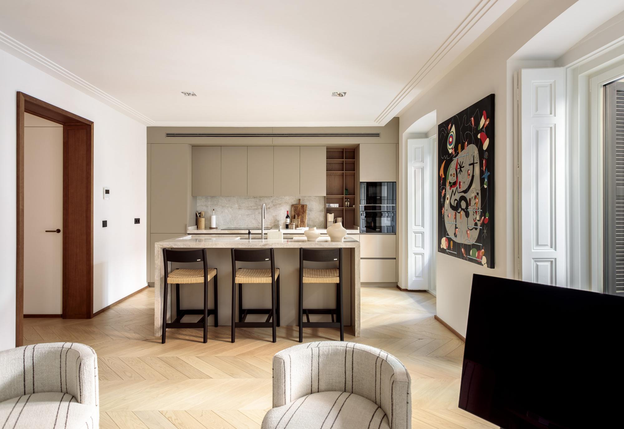 living - Piso de 156m² en alquiler en Cortes / Huertas, Madrid - gallery - 9