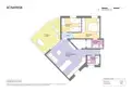 living - 70m² penthouse with 69m² terrace for sale in Eixample Right - Floor Plan thumbnail - 1