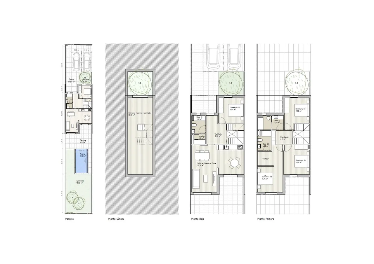 living - Campolivar Villas Houses / Villas, Godella / Rocafort, Valencia - Floor Plan - 1