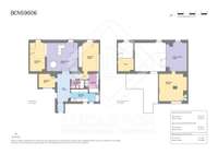 living - Piso de 171m² en venta en Eixample Derecho, Barcelona - Plano del piso thumbnail - 1