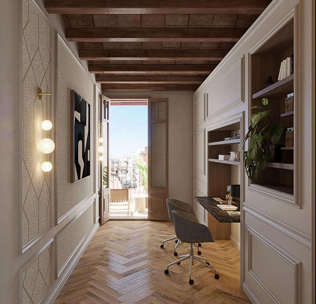 living - Piso de 137m² con 10m² terraza en venta en Eixample Izquierdo - gallery - 10