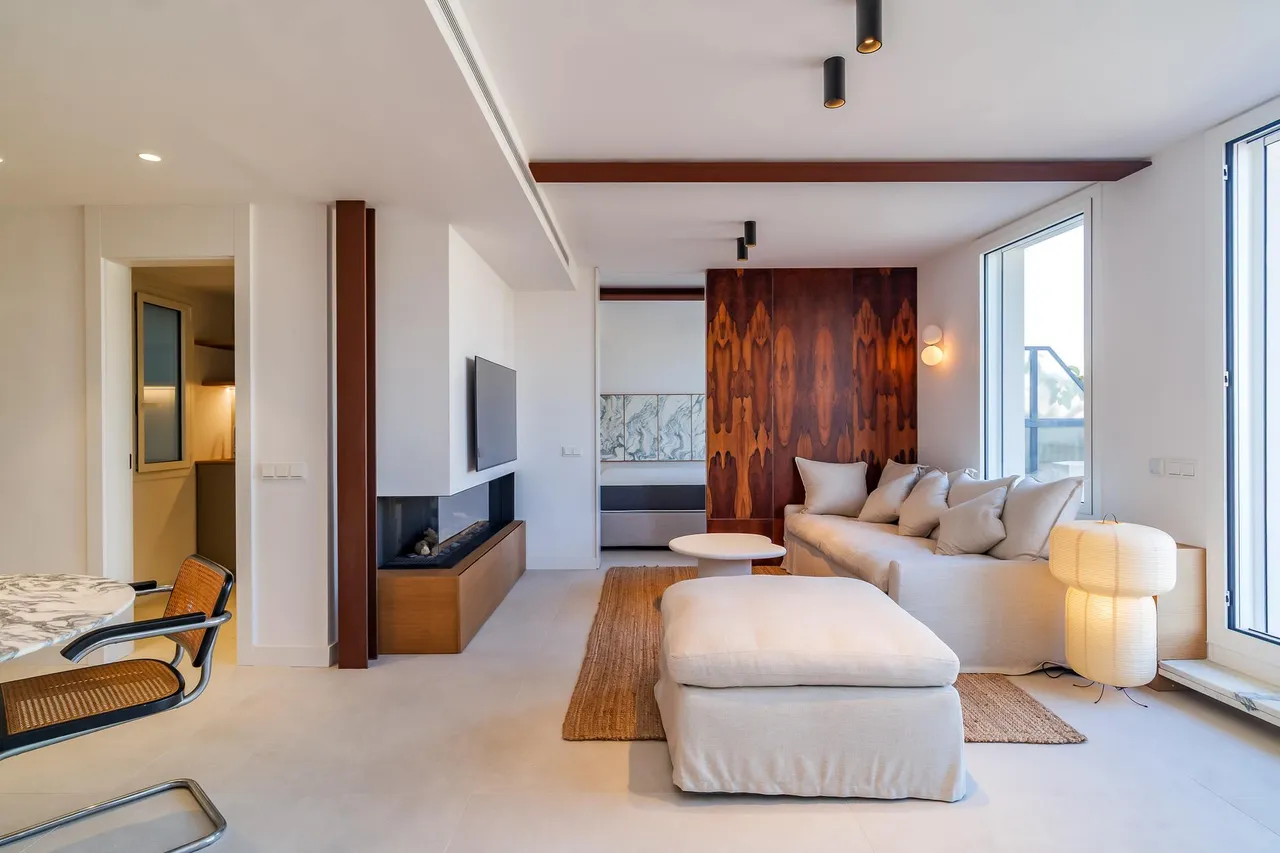 living - Ático de 117m² con 107m² terraza en venta en Les Corts - gallery - 2