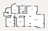 living - 153m² apartment for sale in Sant Francesc, Valencia - Floor Plan thumbnail - 1