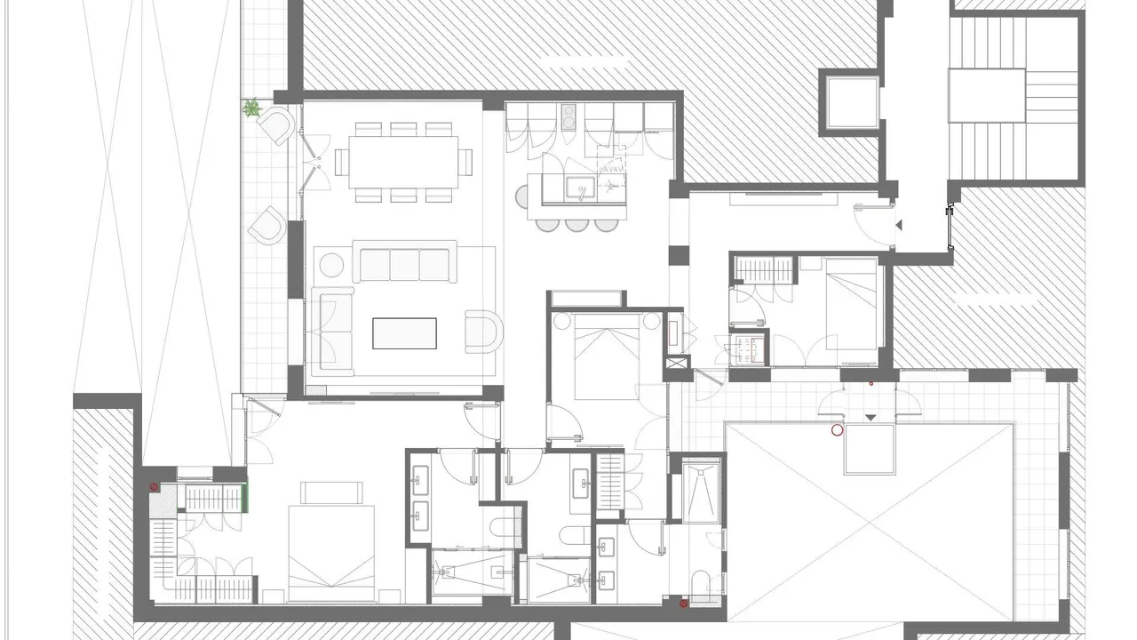 living - Piso de 160m² con 7m² terraza en venta en Goya, Madrid - Plano del piso - 1