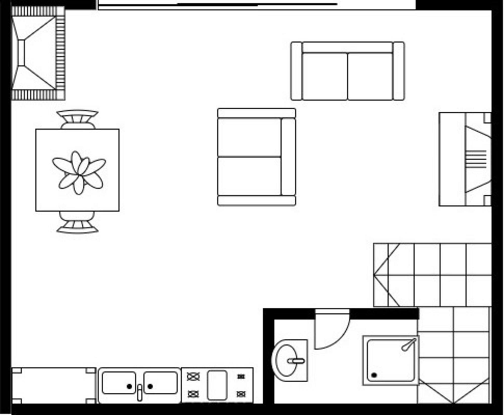 living - Casa / villa de 215m² en venta en Bahía de Rosas - Plano del piso thumbnail - 2