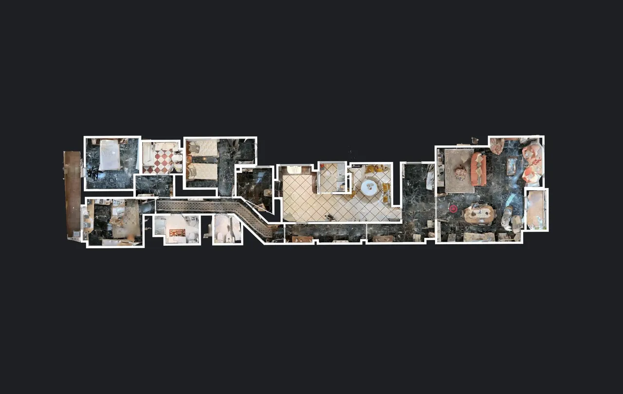 living - Piso de 200m² en venta en Extramurs, Valencia - Plano del piso - 1