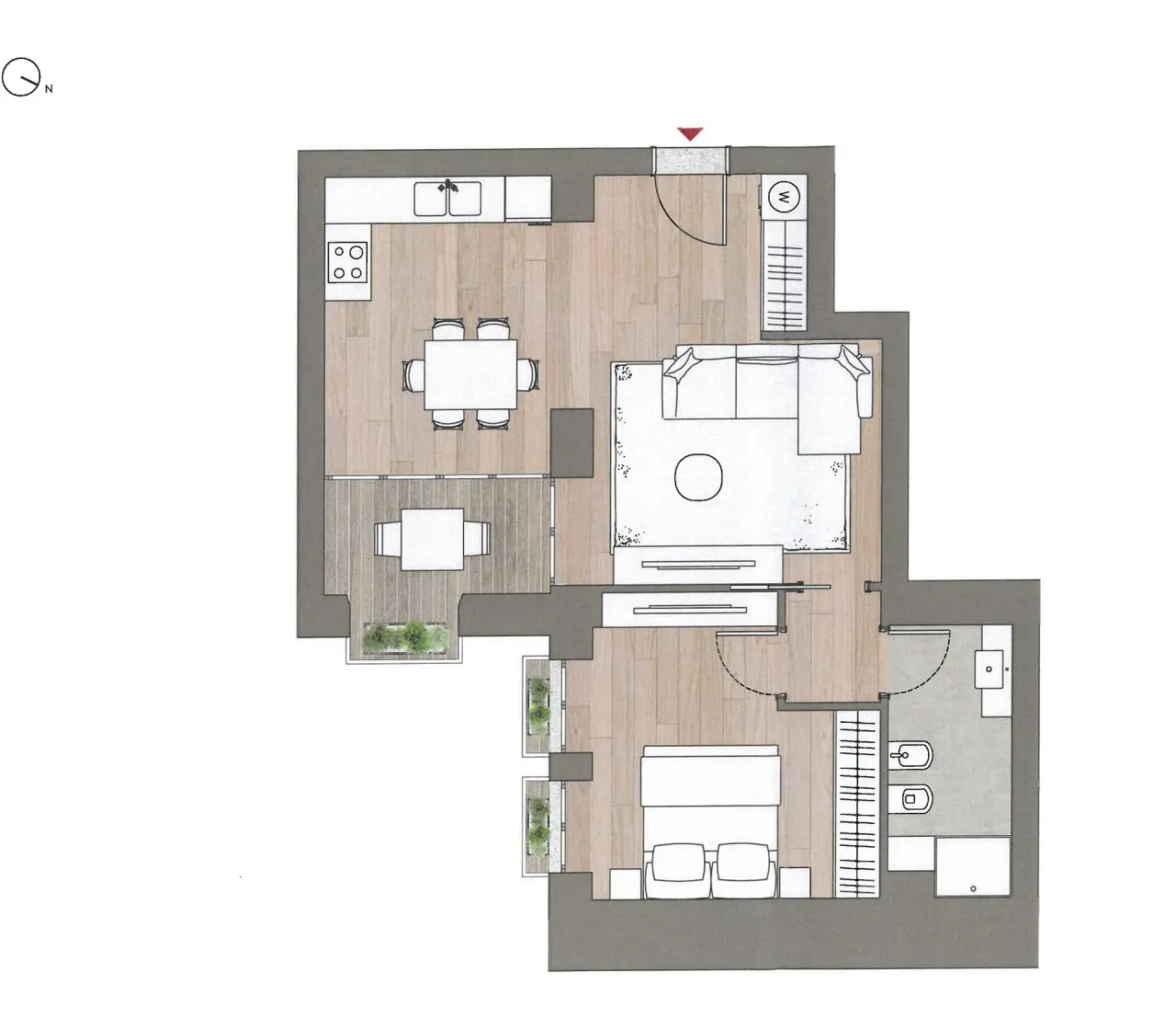 living - Corridoni 7 - Living - Dils - Floor Plan - 1
