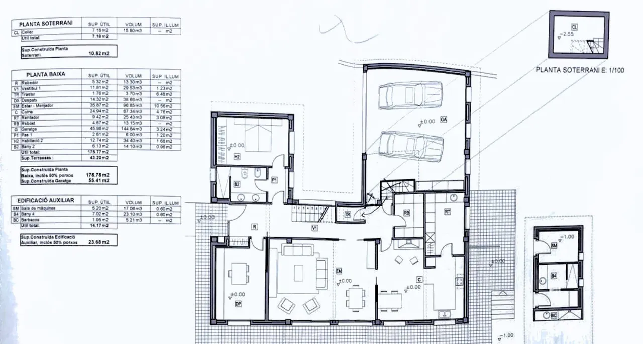 living - 442m² house / villa for sale in Alt Empordà, Girona - Floor Plan - 2