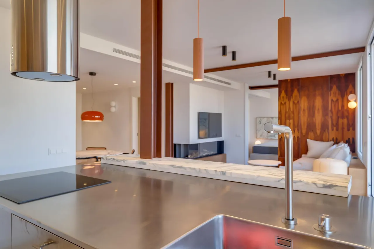 living - 117m² penthouse with 107m² terrace for sale in Les Corts - gallery - 7