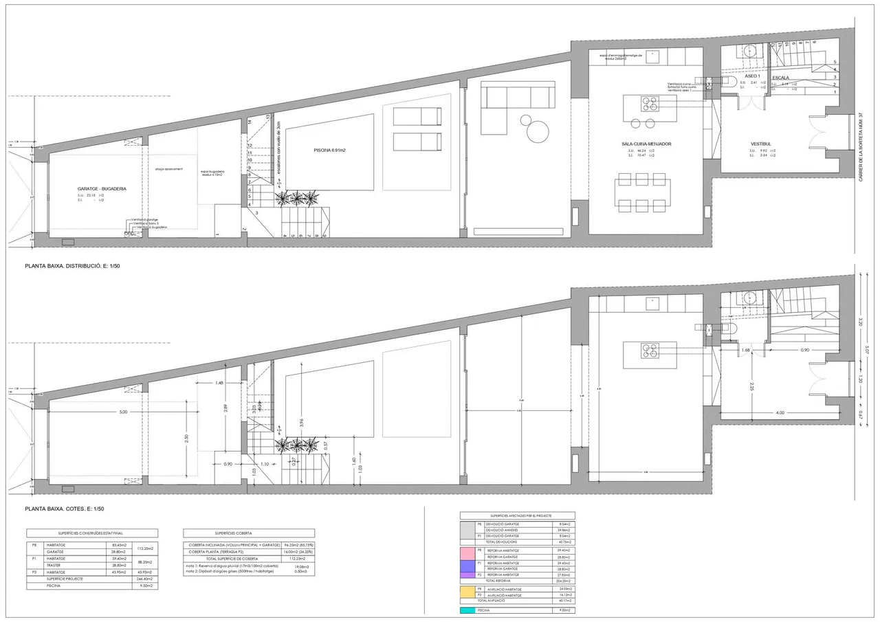 living - 253m² house / villa with 50m² garden for sale in Artà - Floor Plan - 1