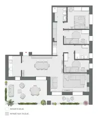 Quadrilocale di 143 m2 - Edificio C1 - LivinUp  | Milano - Floor Plan thumbnail - 1