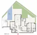 living - Piso de 560m² con 300m² de jardín en venta en Conde de Orgaz y Piovera - Plano del piso thumbnail - 1