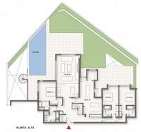 living - Piso de 560m² con 300m² de jardín en venta en Conde de Orgaz y Piovera - Plano del piso thumbnail - 1