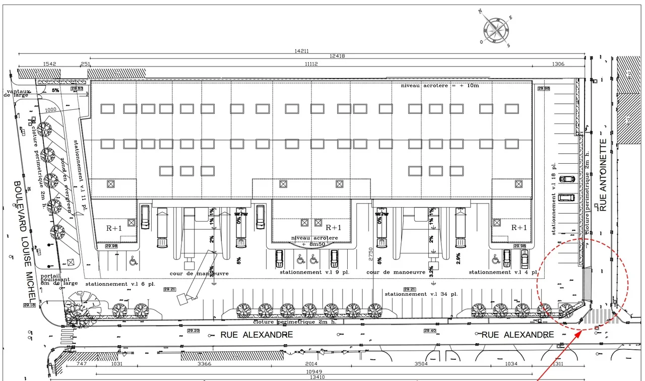 logistics - Warehouse / Offices For Rent - Verdiepingsplan - 1