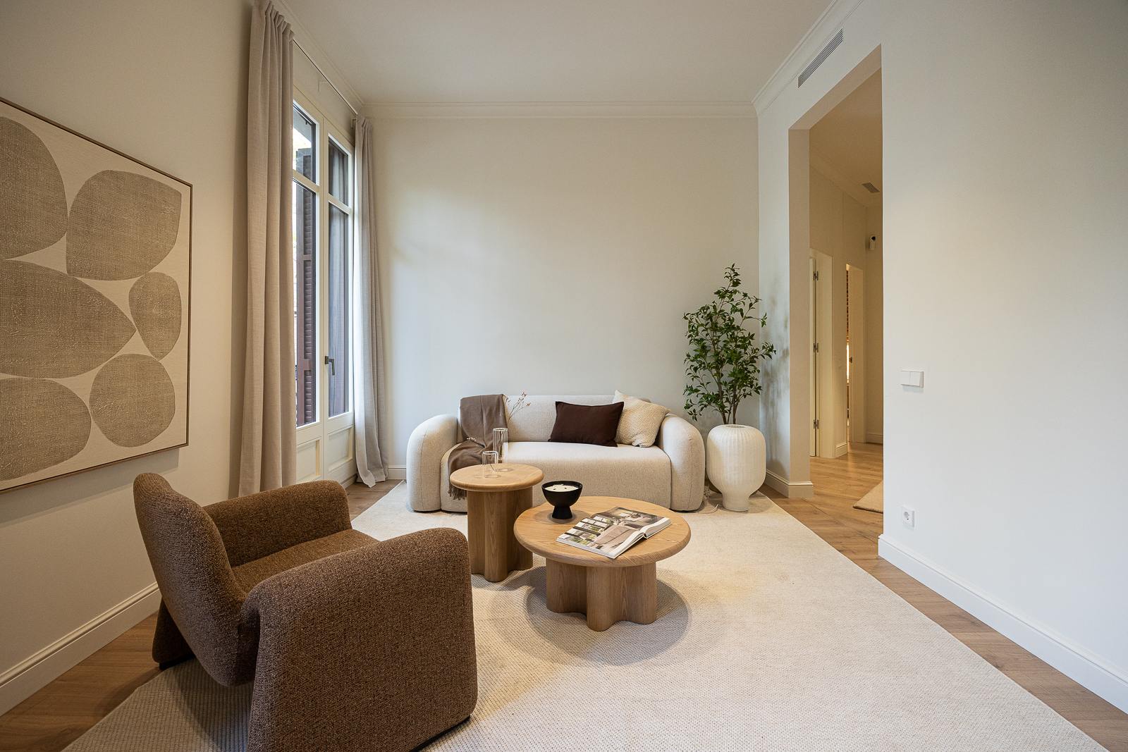 living - 122m² apartment with 17m² terrace for sale in Eixample Left - gallery - 3