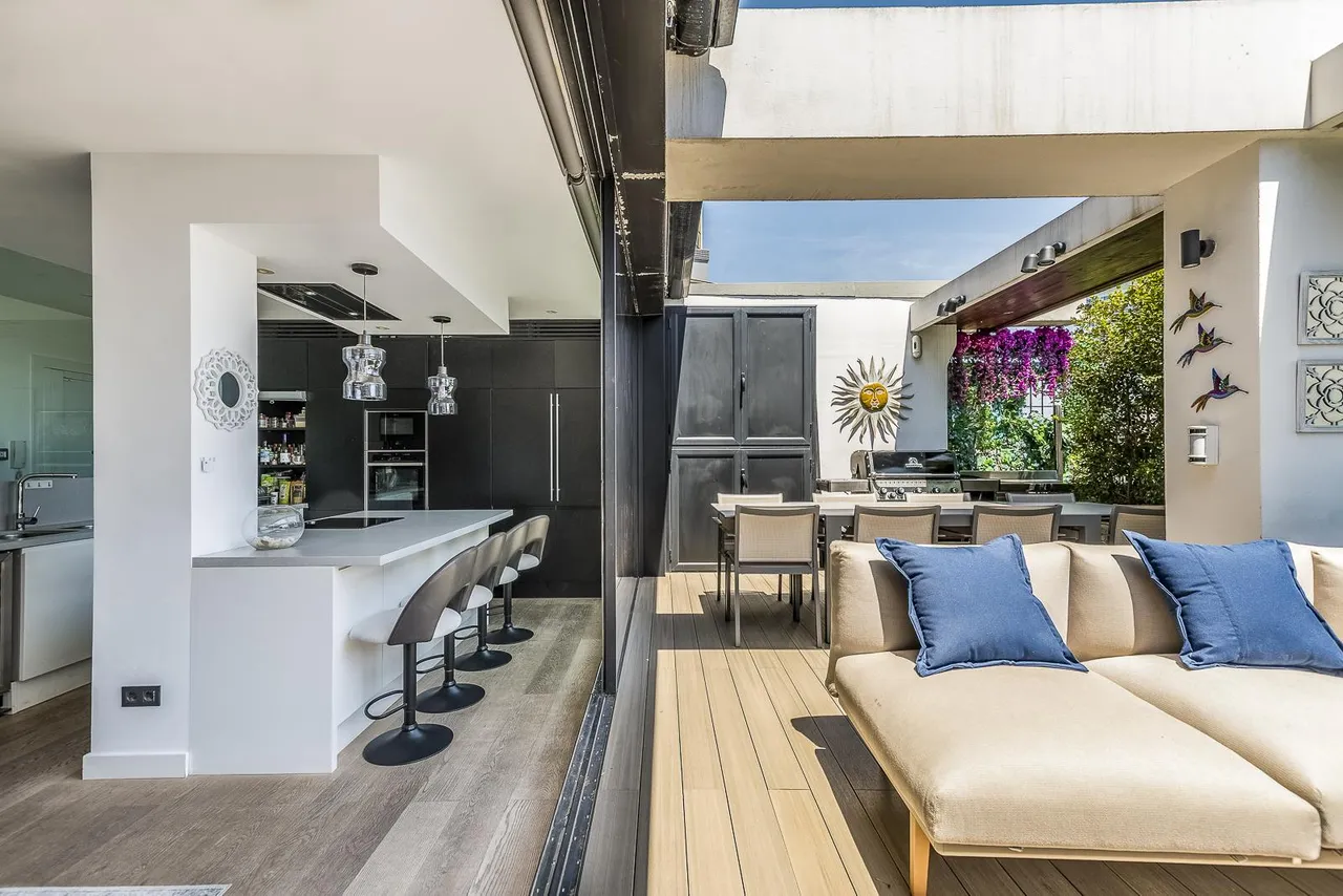 living - Ático de 240m² con 108m² terraza en venta en Les Corts - gallery - 7