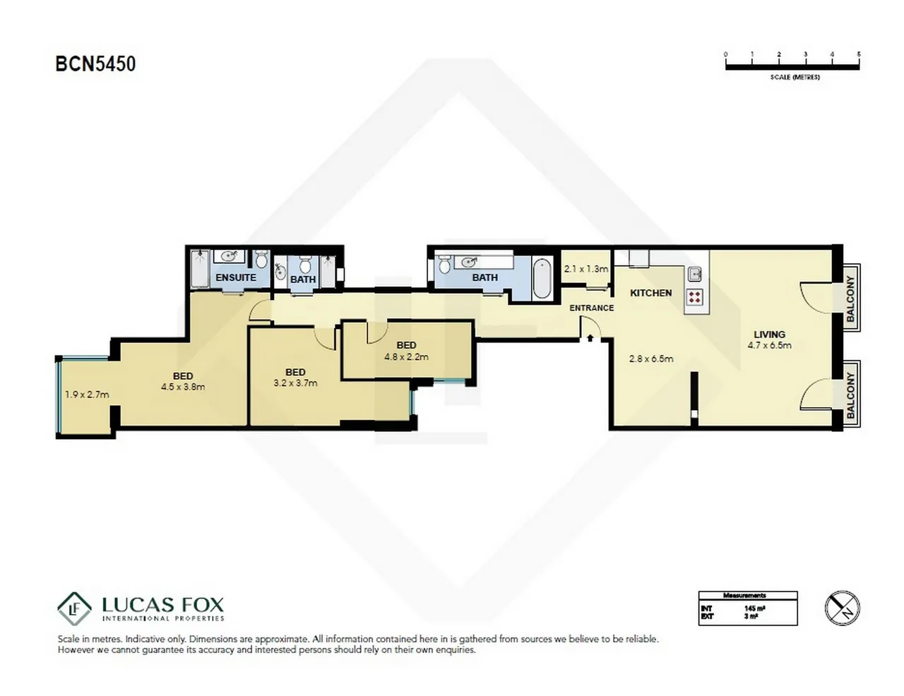 living - 150m² apartment for sale in Eixample Right, Barcelona - Floor Plan - 1