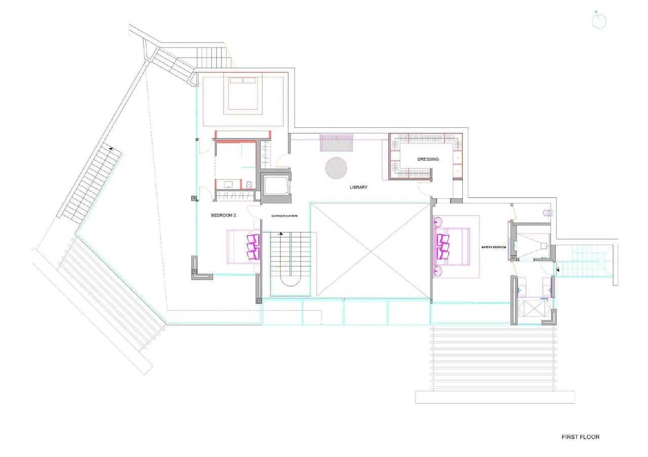 living - 715m² house / villa with 800m² garden for sale in Madroñal - Floor Plan - 3