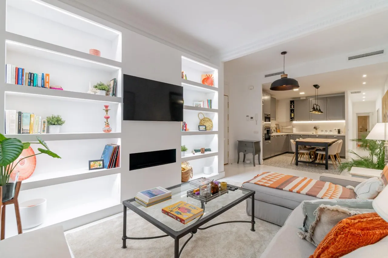 living - Piso de 104m² en alquiler en Trafalgar, Madrid - gallery - 4