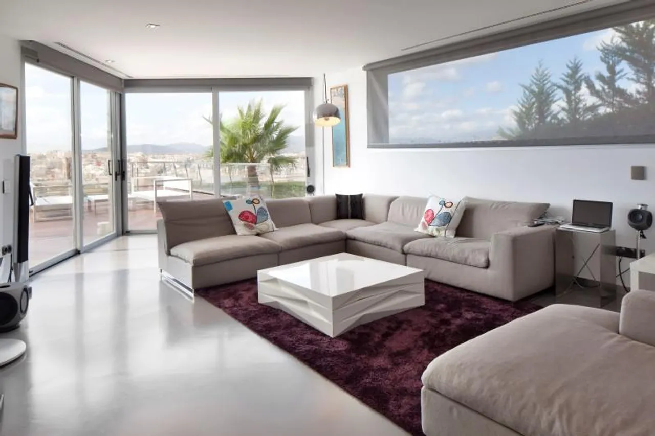 living - Villa moderna en la Costa Brava al lado del puerto de Blanes - gallery - 6