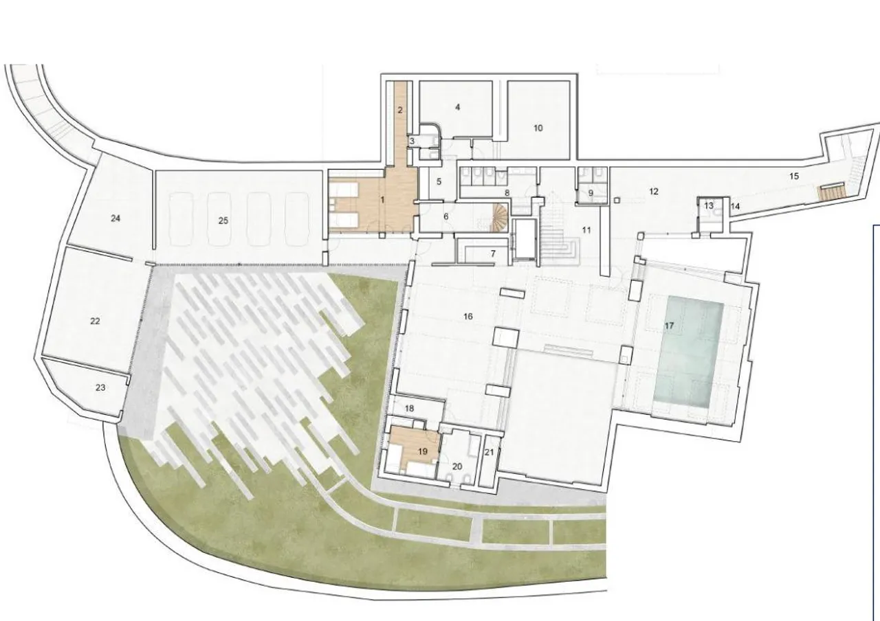 living - Casa / villa de 2,634m² con 400m² terraza en venta en La Moraleja Urbanización - Plano del piso - 1