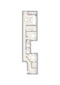living - 98m² apartment for sale in Castellana, Madrid - Floor Plan thumbnail - 1