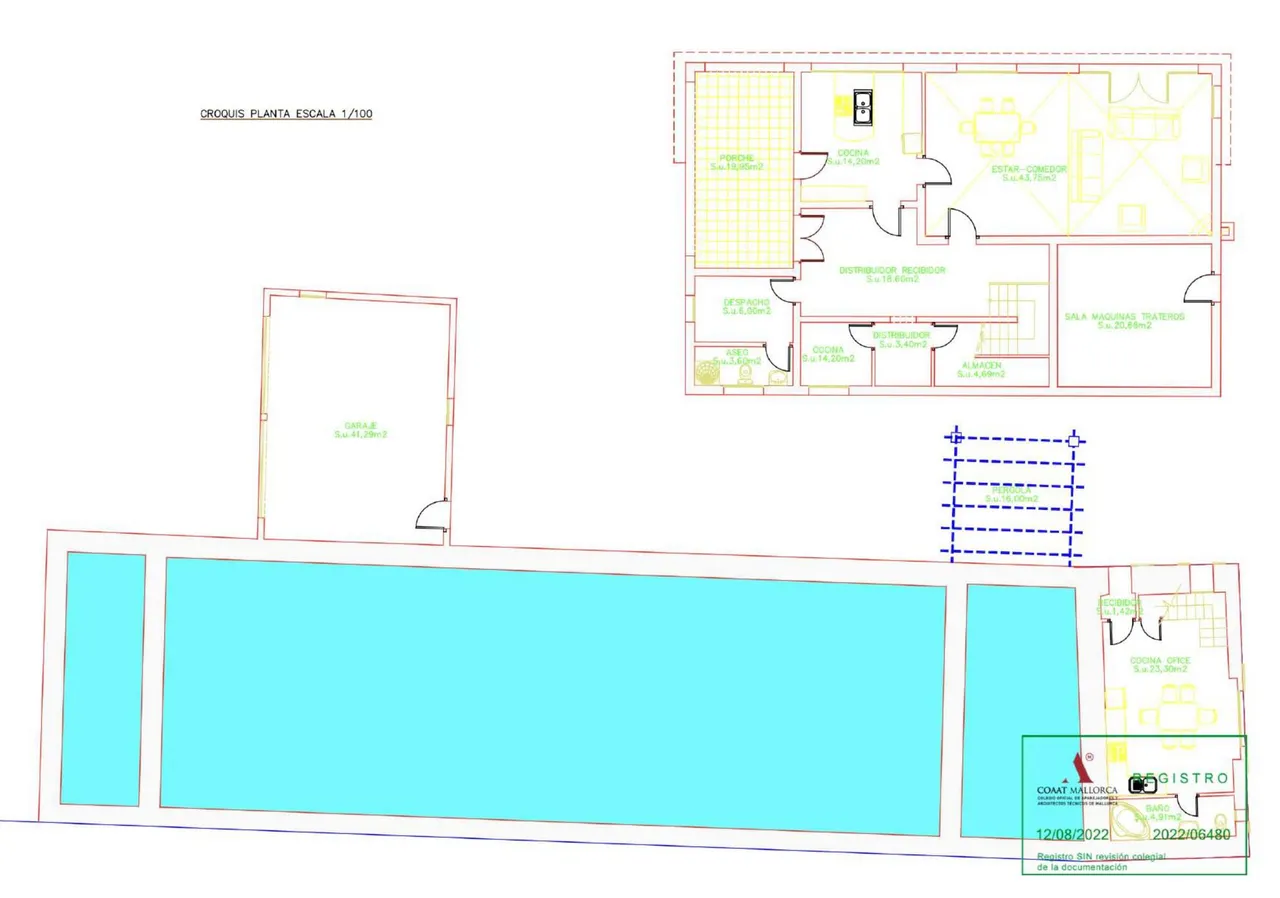 living - Casa / villa de 690m² con 1,500m² de jardín en venta en Esporles - Plano del piso - 2