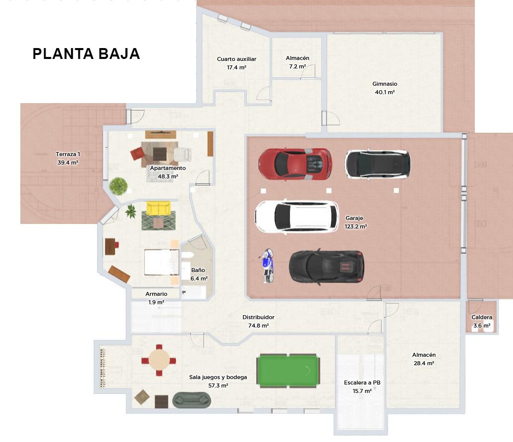 living - 1,014m² house / villa for sale in Torrelodones, Madrid - Floor Plan thumbnail - 4