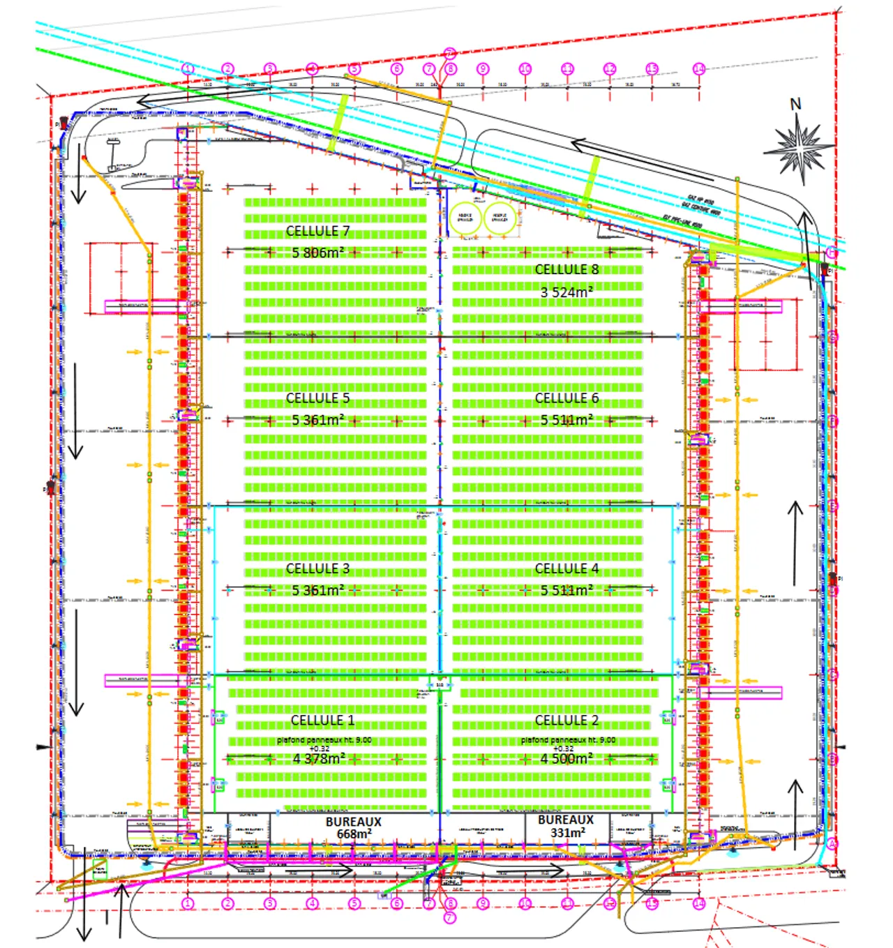 logistics - Logistics Warehouse For Rent - Verdiepingsplan - 1
