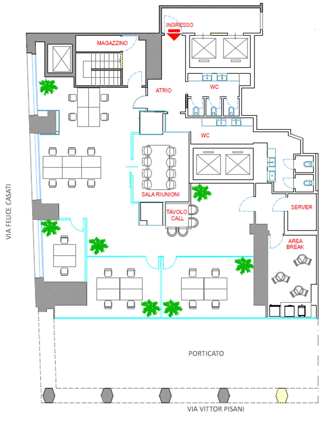 office - Torre Breda - Repubblica 32 - Office - Dils - Floor Plan - 2