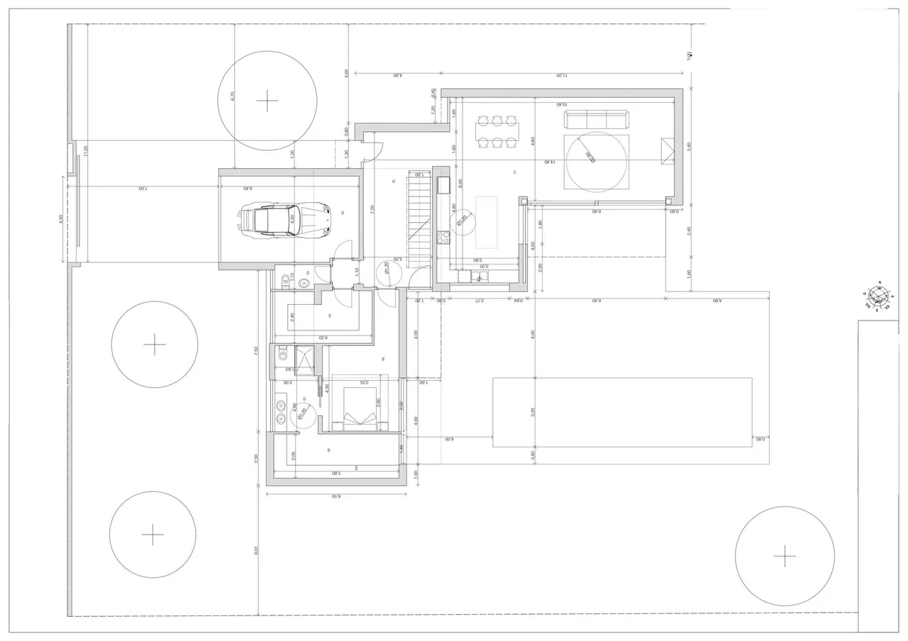 living - Casa / villa de 330m² en venta en Alt Empordà, Girona - Plano del piso - 1