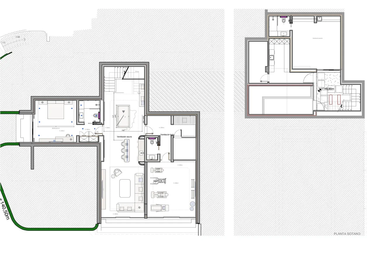 living - Casa / villa de 851m² con 293m² terraza en venta en Quinta - Plano del piso - 1