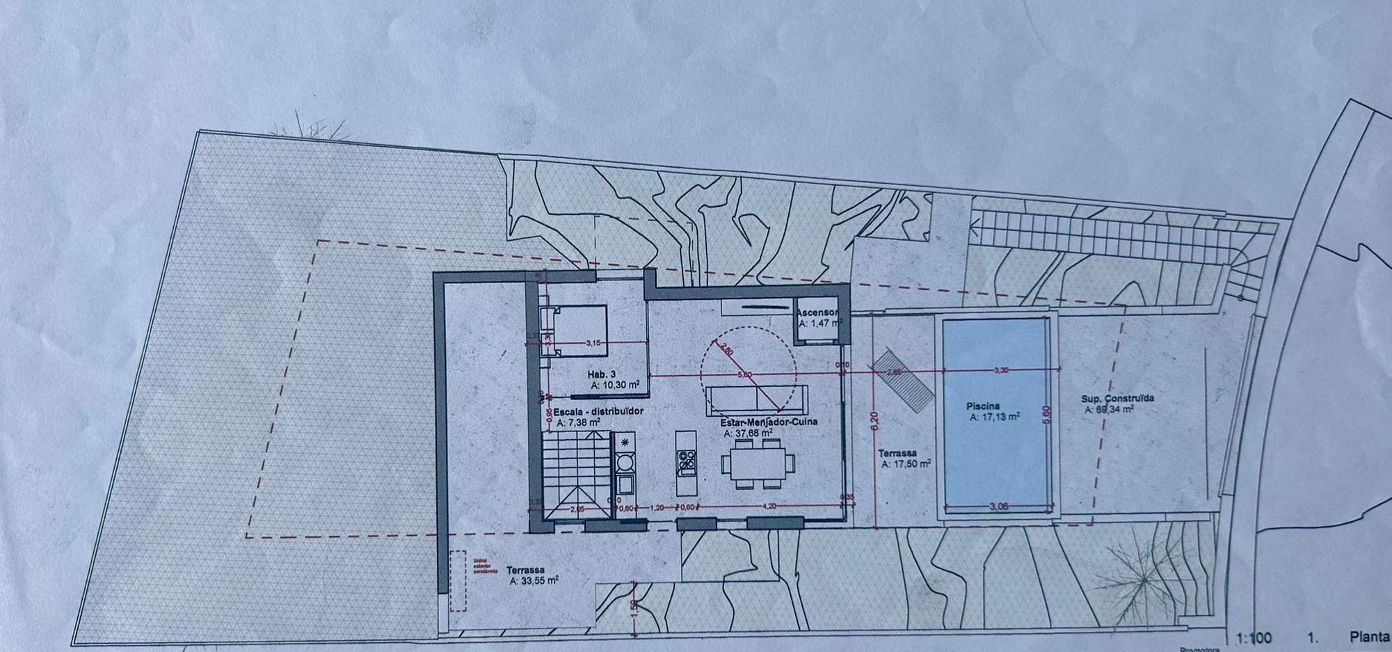 living - Casa / villa de 219m² en venta en Bahía de Rosas - Plano del piso - 2