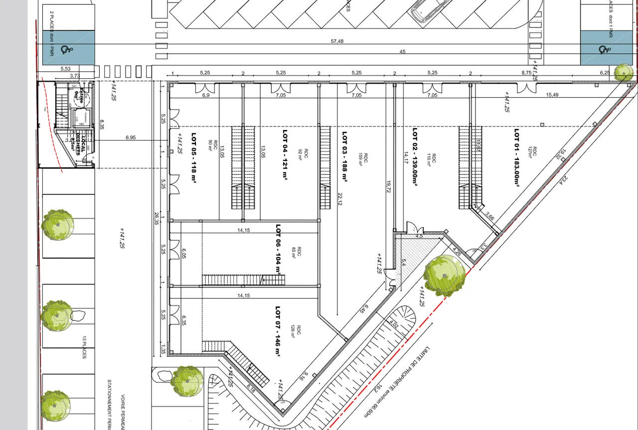 office - Services / Showroom For Rent - Verdiepingsplan - 1