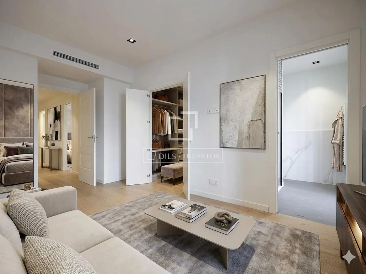 living - 137m² apartment with 6m² terrace for sale in Eixample Right - gallery - 4