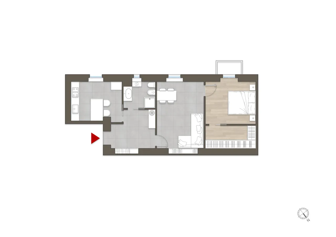 living - Tiraboschi 6 - Living - Dils - Planimetria - 1