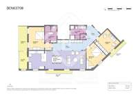 living - 199m² apartment with 7m² terrace for sale in Eixample Right - Floor Plan thumbnail - 1